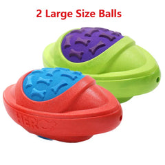 Dog Football Toy Floatable Squeaky Durable Fetch Ball Medium Large Dogs