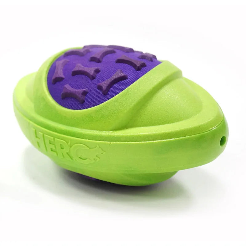 Dog Football Toy Floatable Squeaky Durable Fetch Ball Medium Large Dogs