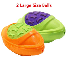 Dog Football Toy Floatable Squeaky Durable Fetch Ball Medium Large Dogs