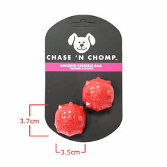 Mini Squeaky Dog Ball Soft Floatable Toss Chase Toy Small Dogs