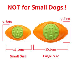 Dog Football Toy Floatable Squeaky Durable Fetch Ball Medium Large Dogs
