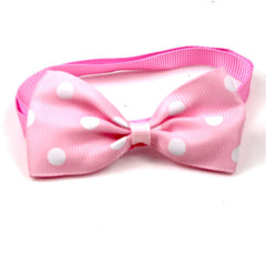 Polka Dot Bow Webbing Pet Accessories