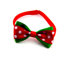 Polka Dot Bow Webbing Pet Accessories