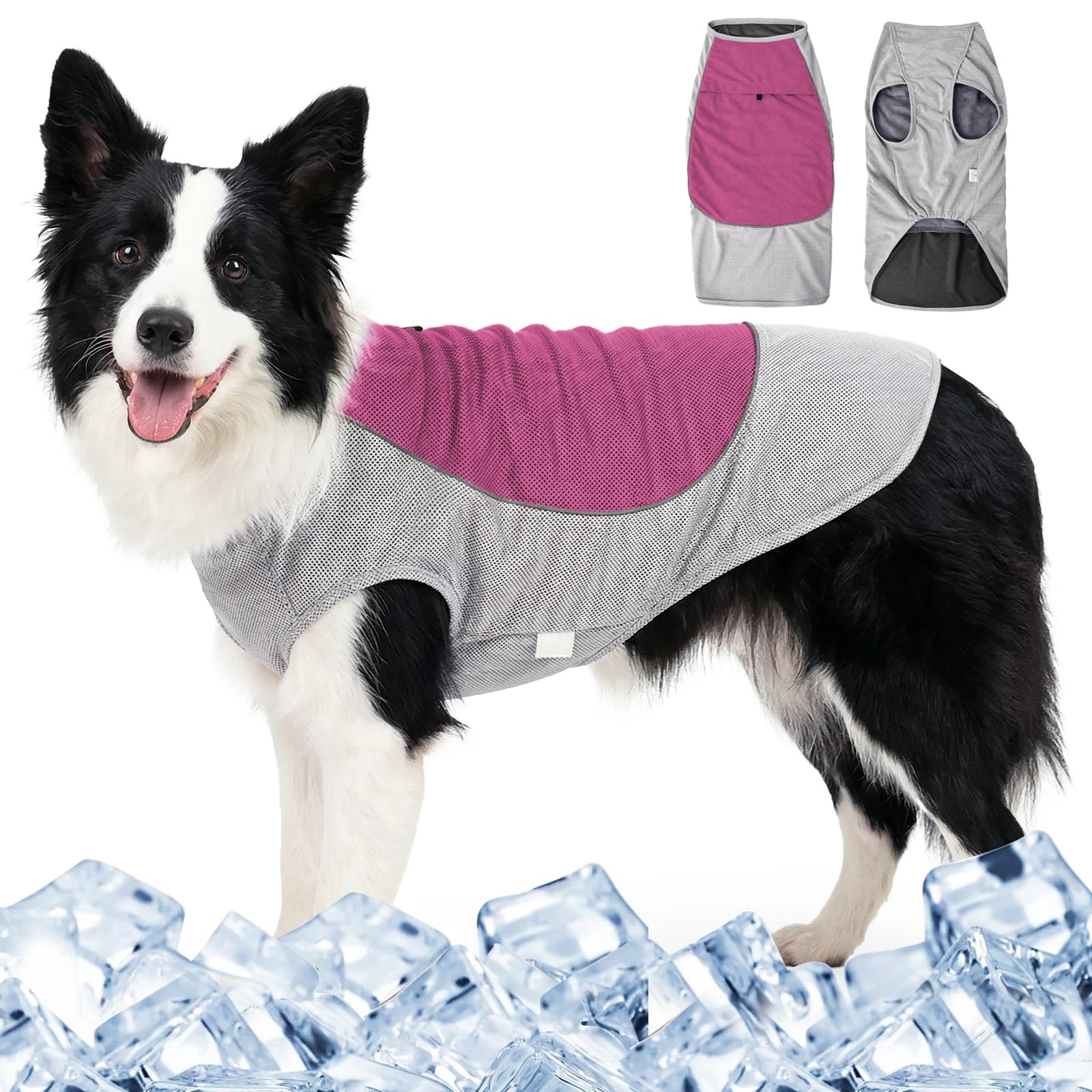 Cooling Dog Shirt Breathable Sun Protection Reflective Summer Pet Vest