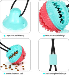Interactive Dog Tug Toy Mental Stimulation Puppy Teething Chew Play Rope