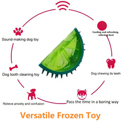 Pet Cooling Chew Toy Reusable Frozen Pineapple Teething Summer Dog Cats