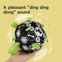 Dog Bell Sound Football Toy Interactive Outdoor Training Squeaky Pet Ball