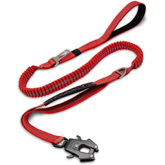 Reflective Shock Absorbing Bungee Dog Leash Car Seatbelt Heavy Duty No Pull