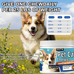 Calming Chews for Dogs with Melatonin Stress Relief Soft Treats Supplement
