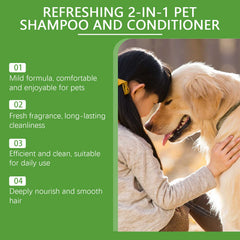 Hypoallergenic Pet Shampoo Conditioner Tear Free pH Balanced Sensitive Skin Formula