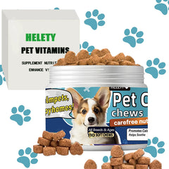 Calming Chews for Dogs with Melatonin Stress Relief Soft Treats Supplement