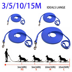 Waterproof PVC Dog Leash Long Training Lead Easy Clean Durable Outdoor