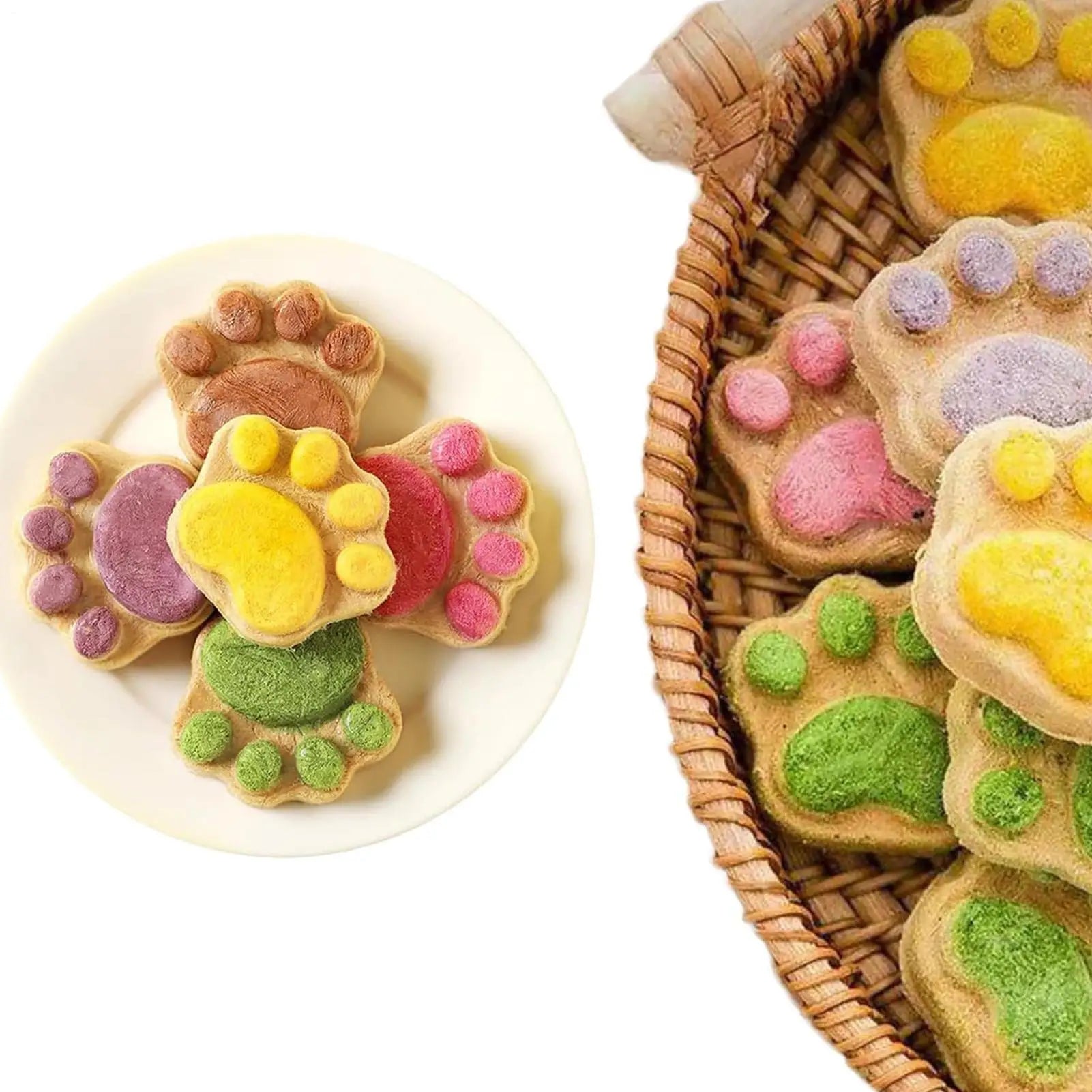 Cat Paw Shape Dried Snacks Teeth Cleaning Treats