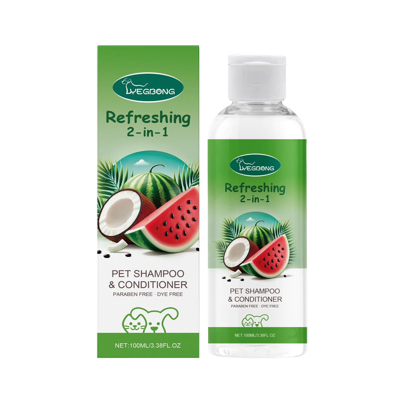 Hypoallergenic Pet Shampoo Conditioner Tear Free pH Balanced Sensitive Skin Formula