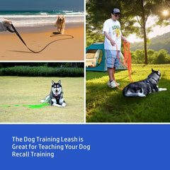 Waterproof PVC Dog Leash Long Training Lead Easy Clean Durable Outdoor
