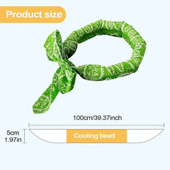 2pcs Dog Cooling Bandana Breathable Reusable Neck Wrap Summer Outdoor Scarf
