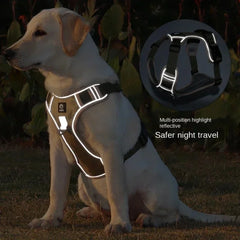 Reflective Tactical Dog Harness Waterproof 1680D Oxford Adjustable Medium Large Vest