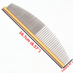 Aluminum Handle Pet Grooming Comb Colorful Dog Cat Detangling Brush Tool