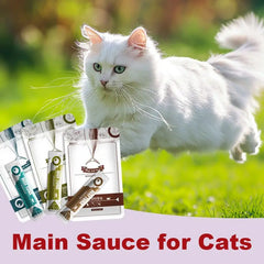 Cat Wet Food Strips Tuna Cod Beef Protein Snack Pouches Daily