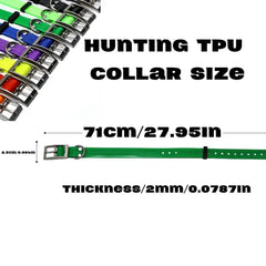 Waterproof TPU Hunting Dog Collar Adjustable Durable Large Dog Training Collar