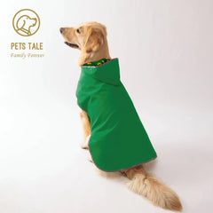 Double Layer Yellow Dog Raincoat Two Way Wear Waterproof Pet Jacket
