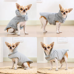 Reversible Winter Dog Coat Warm Fleece Jacket Small Medium Large Pets