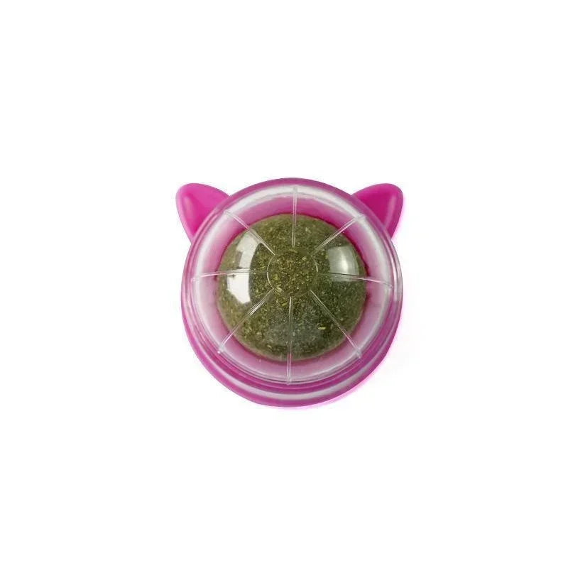 Natural Catnip Wall Stick On Ball Treat for Healthy Pet Cats