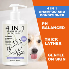 4 In 1 Pet Shampoo Conditioner Clean Fresh Coat Care Formula