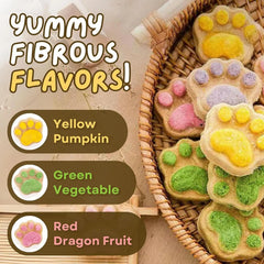 Cat Paw Shape Dried Snacks Teeth Cleaning Treats