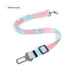 Retractable Dog Car Seat Belt Adjustable Elastic Safety Travel Leash Anti Chew