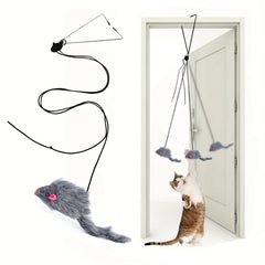 Door Hanging Cat Toy Interactive Kitten Teaser Stress Relief Play Exercise
