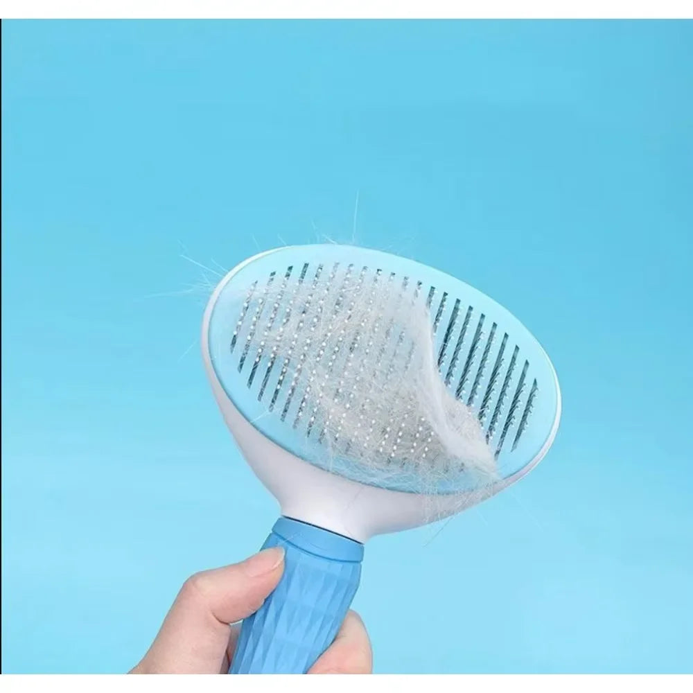Stainless Steel Pet Grooming Brush Dog Cat Detangling Shedding Comb Tool