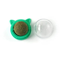 Natural Catnip Wall Stick On Ball Treat for Healthy Pet Cats