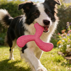 Dog Boomerang Flying Disc Tough Chew Water Fetch Toy Durable