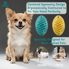 Soft Rubber Pet Grooming Brush Bath Massage Deshedding Tool Short Hair