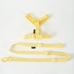 Adjustable Macaron Dog Harness Collar Leash Set Reflective Small Pet Walking