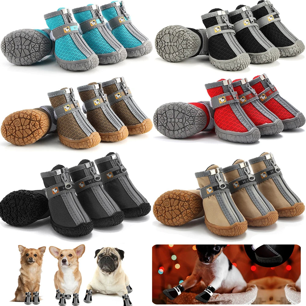 Waterproof Dog Shoes Paw Protectors Anti Slip Boots Large Medium Dogs