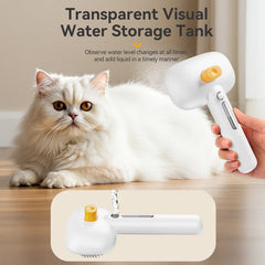 Electric Pet Steam Comb Water Mist Grooming Brush Hair Remover