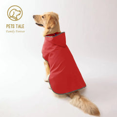 Double Layer Yellow Dog Raincoat Two Way Wear Waterproof Pet Jacket