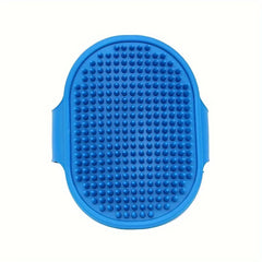 Silicone Dog Bath Brush Pet Shampoo Massage Comb Adjustable Handle Groomer