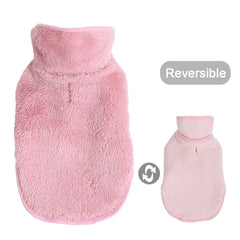 Reversible Winter Dog Coat Warm Fleece Jacket Small Medium Large Pets