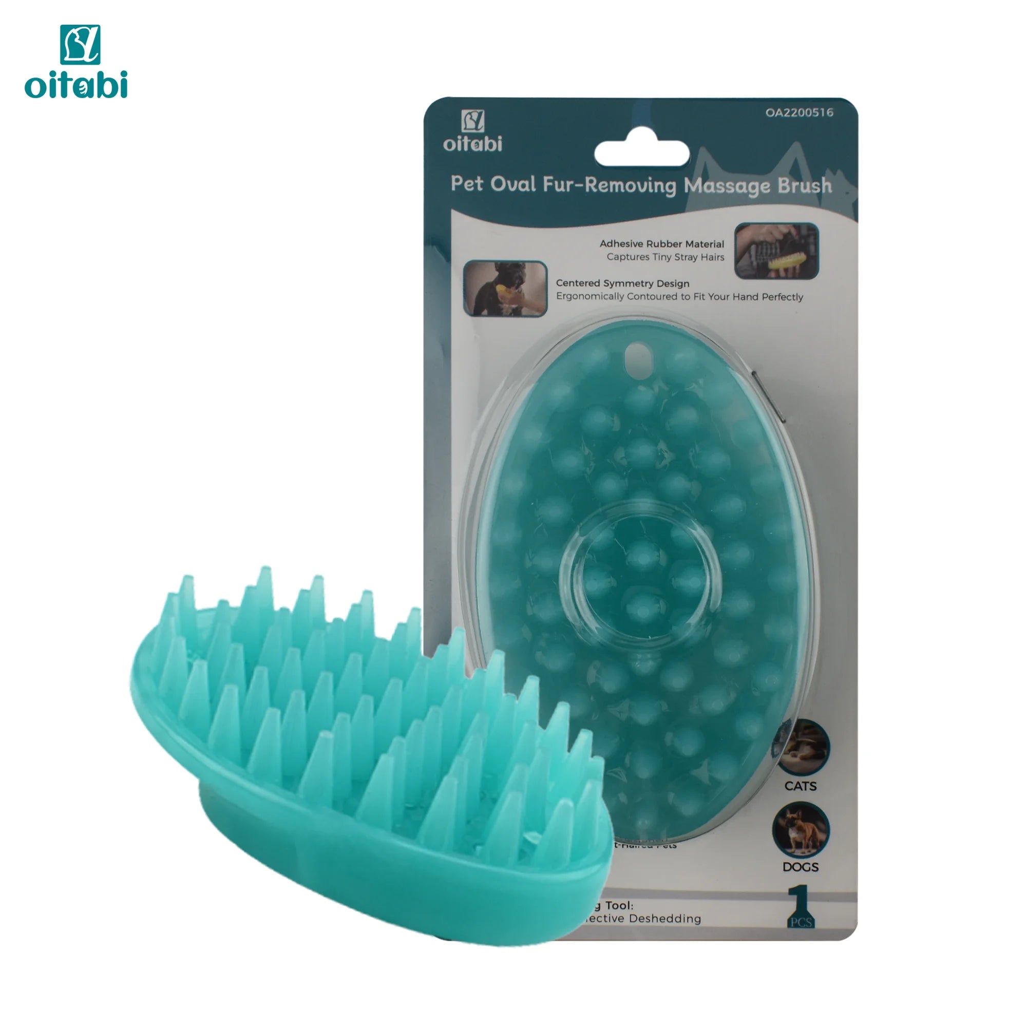 Soft Rubber Pet Grooming Brush Bath Massage Deshedding Tool Short Hair