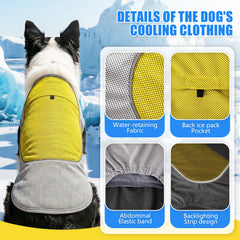 Cooling Dog Shirt Breathable Sun Protection Reflective Summer Pet Vest