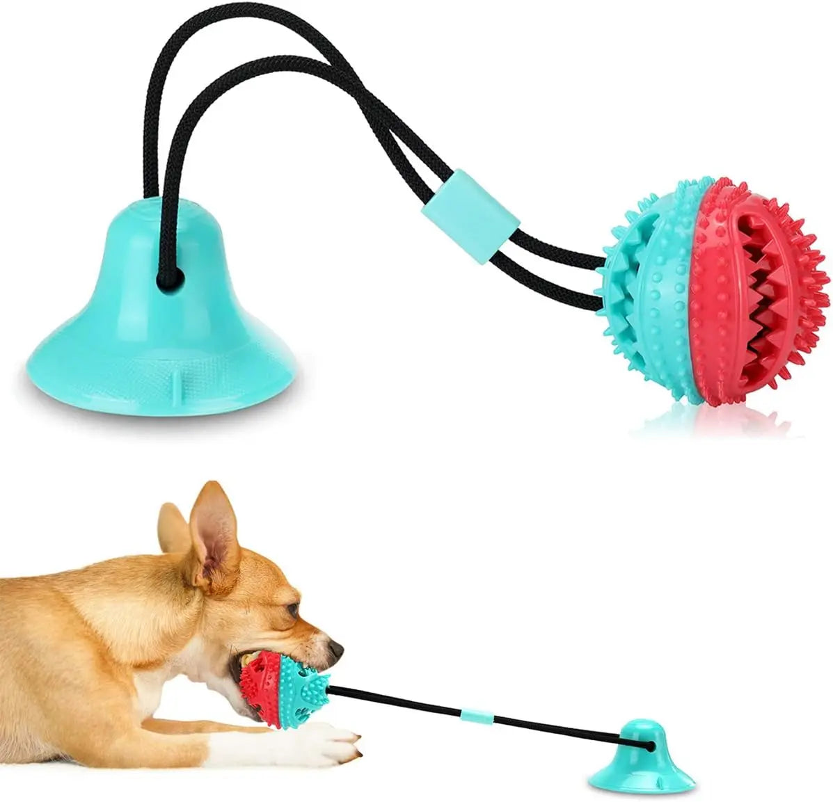 Interactive Dog Tug Toy Mental Stimulation Puppy Teething Chew Play Rope