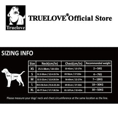 No Pull Reflective Dog Harness Adjustable Step-In Nylon Control Comfortable Truelove
