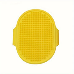 Silicone Dog Bath Brush Pet Shampoo Massage Comb Adjustable Handle Groomer