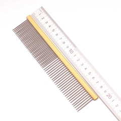 Aluminum Handle Pet Grooming Comb Colorful Dog Cat Detangling Brush Tool