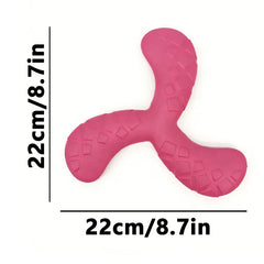 Dog Boomerang Flying Disc Tough Chew Water Fetch Toy Durable