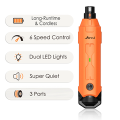 Rechargeable Dog Nail Grinder Six Speed Quiet Electric Pet Nail Trimmer