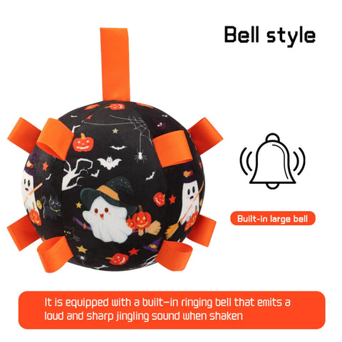 Dog Bell Sound Football Toy Interactive Outdoor Training Squeaky Pet Ball